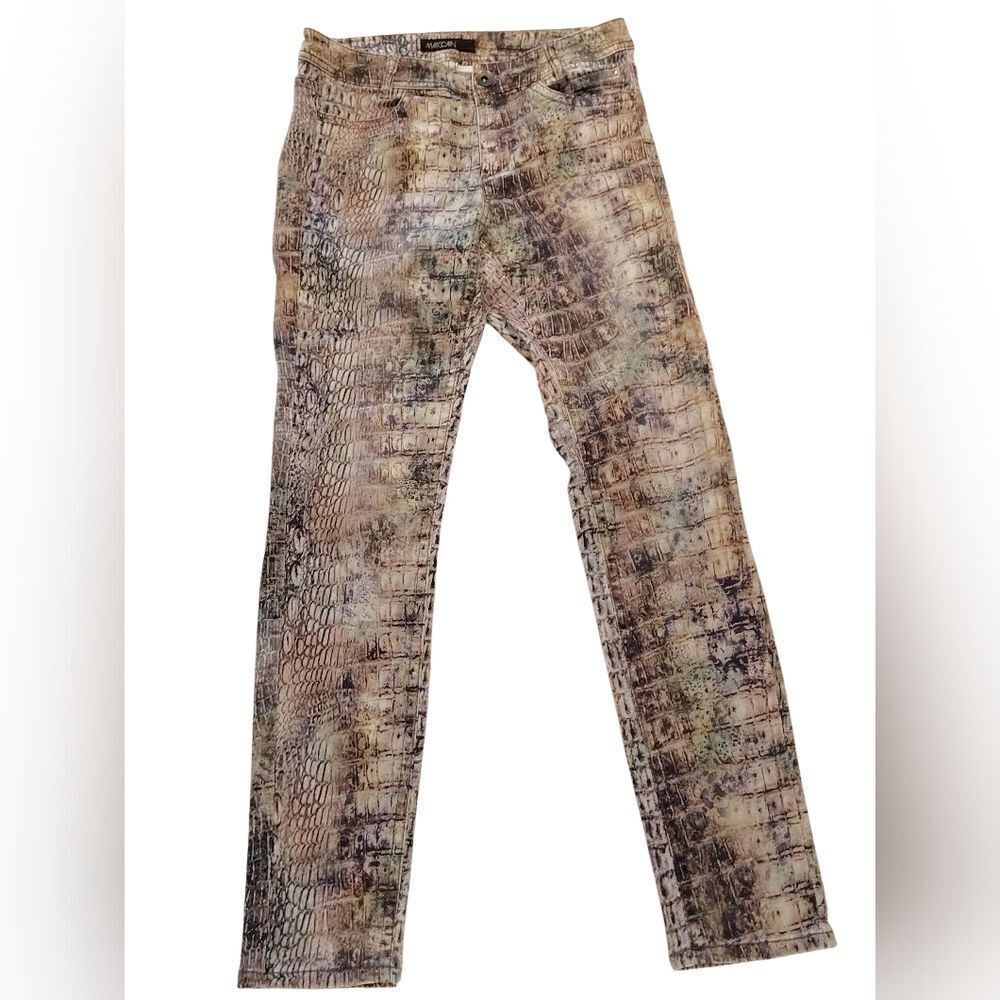 Marc Cain Multicolor Snake Print Skinny Jeans Pants Sz 8 - Picture 16 of 16